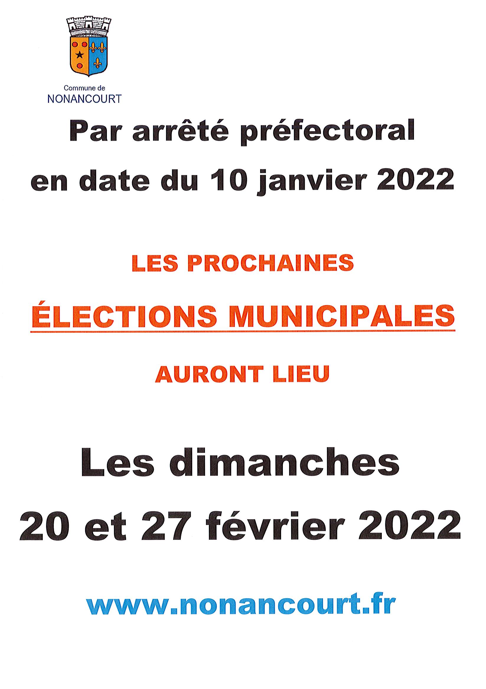 Elections municipales 2022