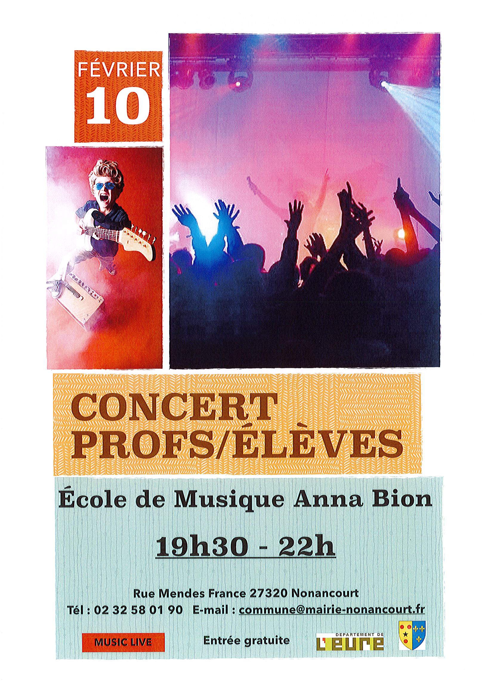 Concert Profs / Élèves École de Musique
