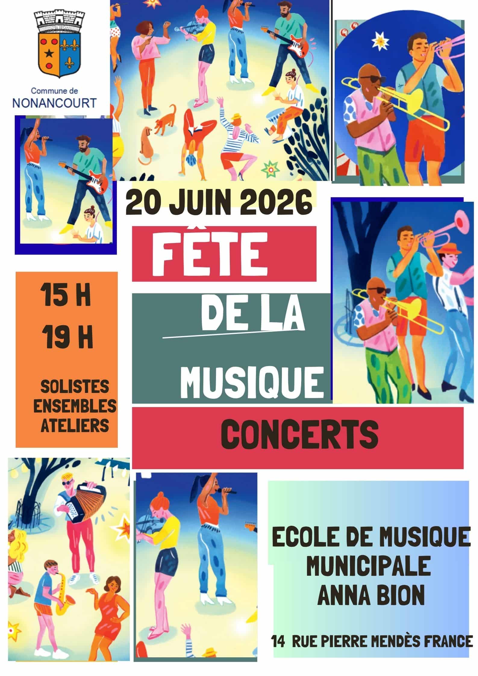 Affiche FETE DE LA MUSIQUE 2